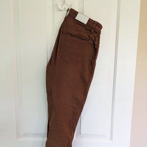 Pistola Denim Aline High Rise Skinny Coated Cognac Size 29